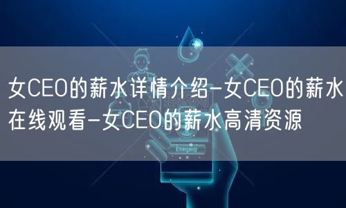 女CEO的薪水详情介绍-女CEO的薪水在线观看-女CEO的薪水高清资源