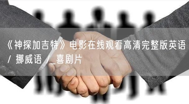 《神探加吉特》电影在线观看高清完整版英语 / 挪威语 /_喜